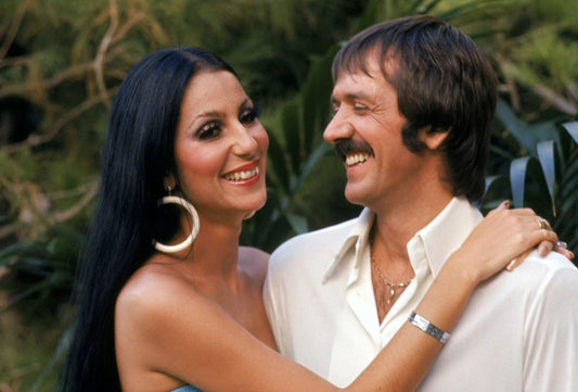Singers Sonny & Cher Bono Publicity Picture Keychain Keychain