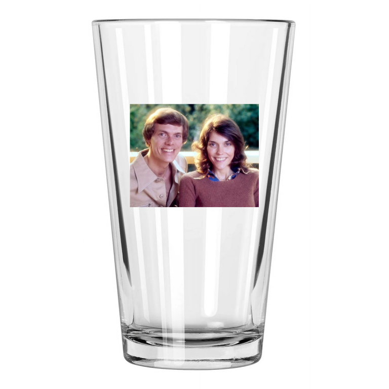 Singers The Carpenters Photo Music Karen And Richard 2 Pint Beer Drinking Glass