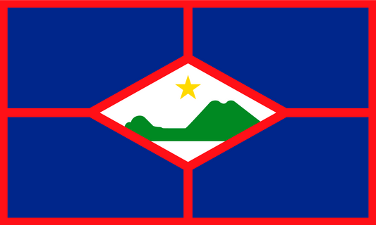 Sint Eustatius (See Commercial Use File) Flag Magnet