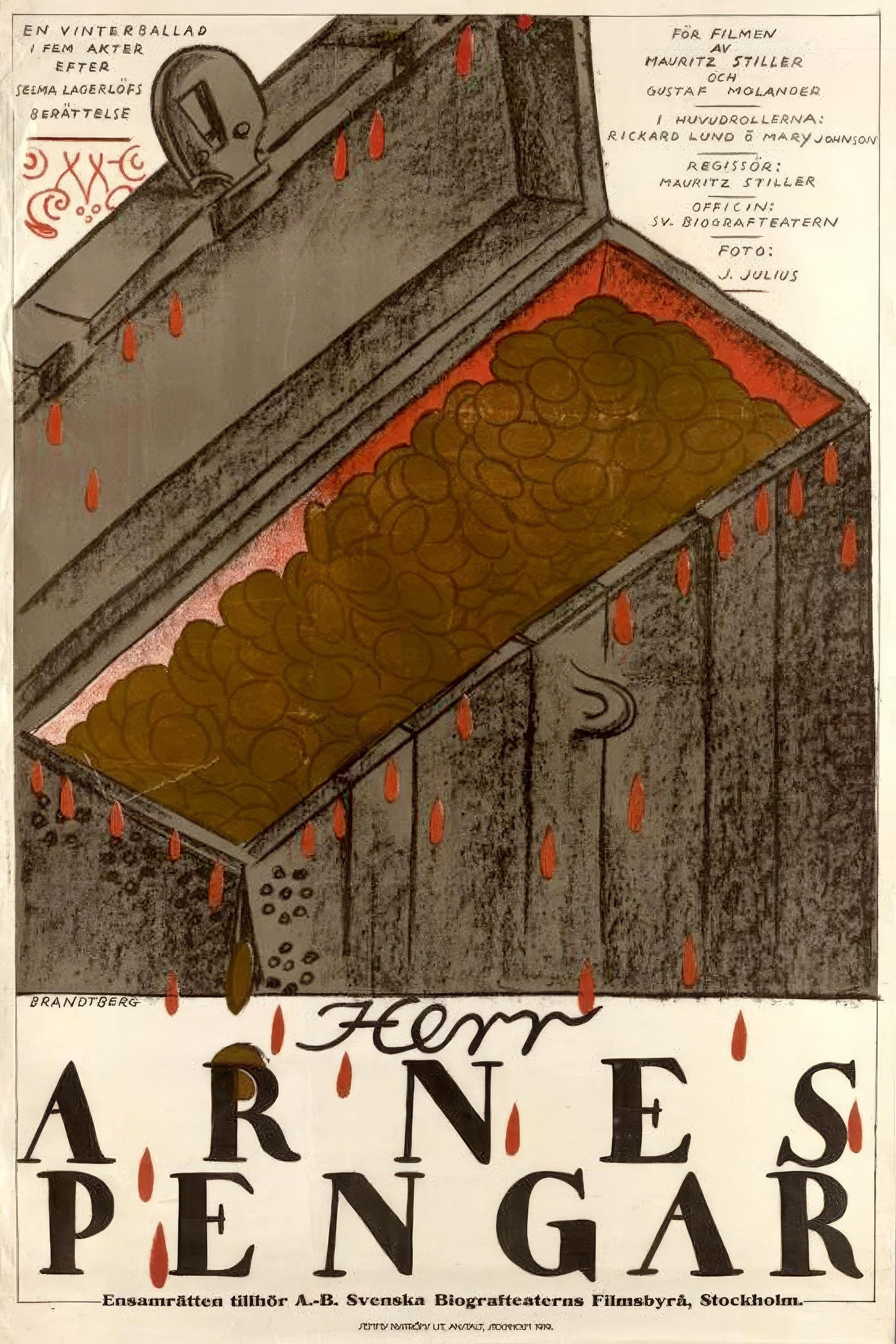 Sir Arne S Treasure (1919) Movie Magnet