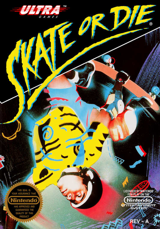 Skate Or Die (Usa) Nes Print Poster