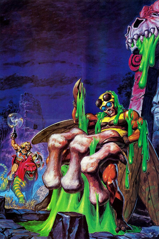 Skeletor Lightning Heman Masters Of The Universe Art Print Decor Jigsaw Puzzle