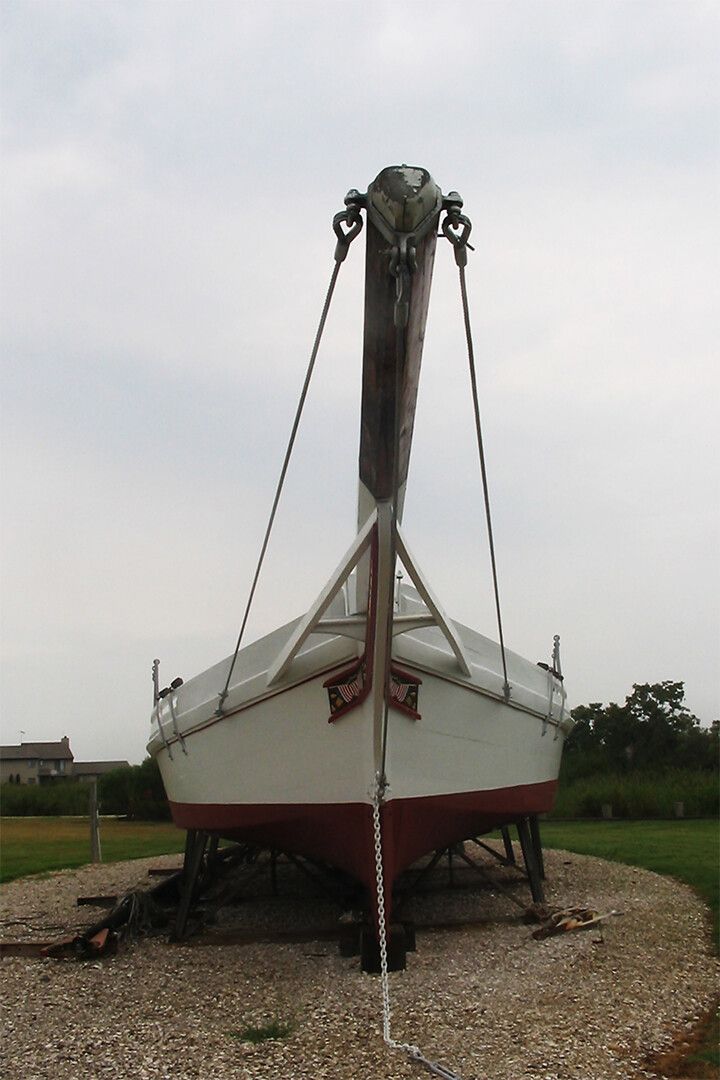 Skipjack Dredging For Oysters Fishing Print Jigsaw Puzzle