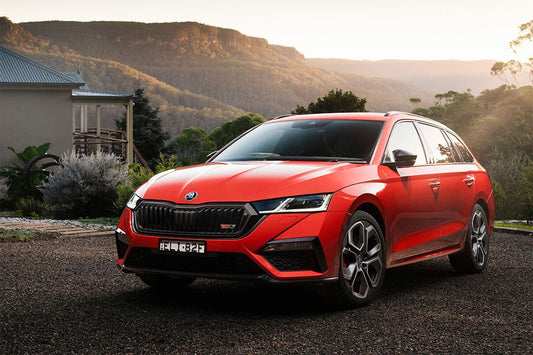 Skoda Octavia Rs Wagon Red Family Car Art Home Decor Jigsaw Puzzle