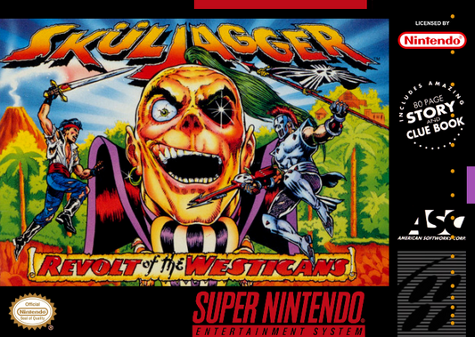 Skuljagger Revolt Of The Westicans (Usa) Snes Print Poster