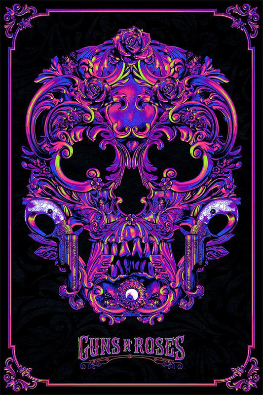 Skull Theme Artwork Dark Print Painting Jigsaw Puzzle