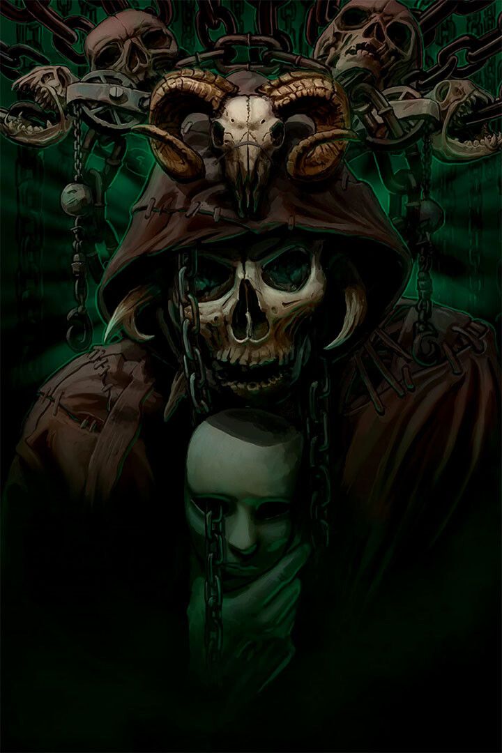 Skulls Head Smooth Fantasy Horror Print Jigsaw Puzzle