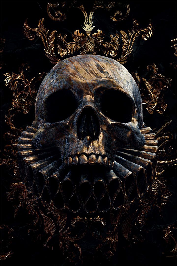 Skulls Head Smooth Horror Fantasy Print Jigsaw Puzzle