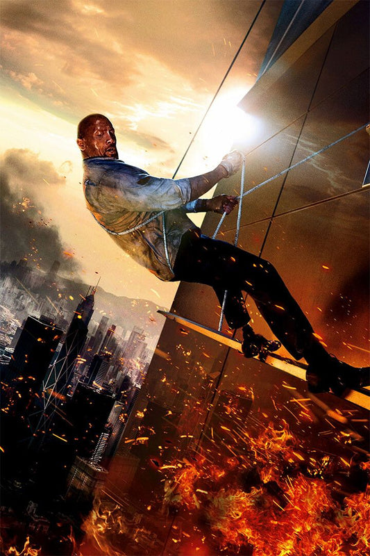 Skyscraper 2018 Movie Dwayne Johnson Adventure Print Jigsaw Puzzle