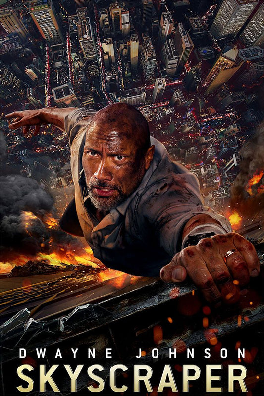 Skyscraper 2018 Movie Dwayne Johnson Thriller Action Jigsaw Puzzle