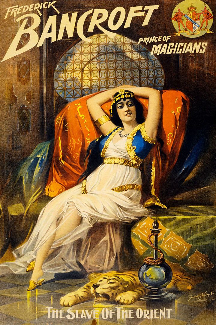 Slave Girl Of The Orient 1890S Vintage Style Magic Jigsaw Puzzle