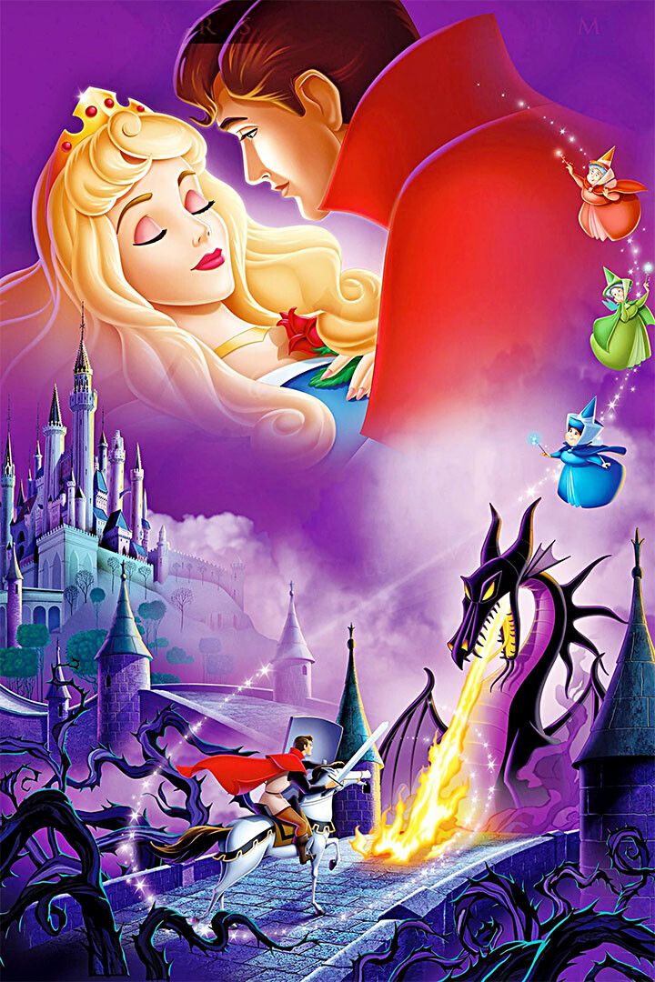 Sleeping Beauty Animation Movie Print Jigsaw Puzzle