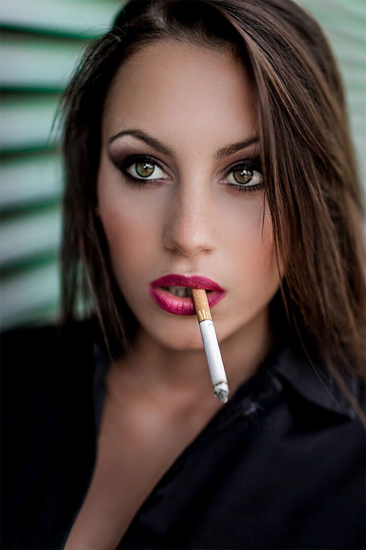 Smoking Sexy Female Model With Cigar Print Jigsaw Puzzle