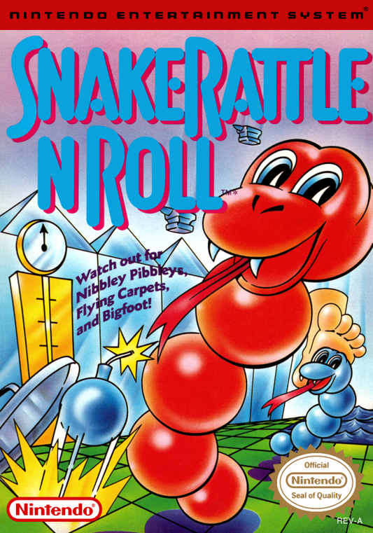 Snake Rattle N Roll (Usa) Nes Print Poster