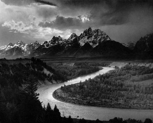 Snake River And The Teton Mountains In Wyoming Park Picture Keychain