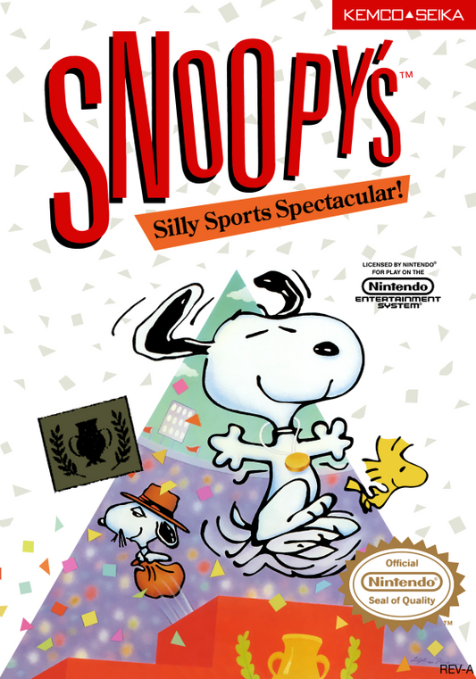 Snoopy S Silly Sports Spectacular! (Usa) Nes Print Poster