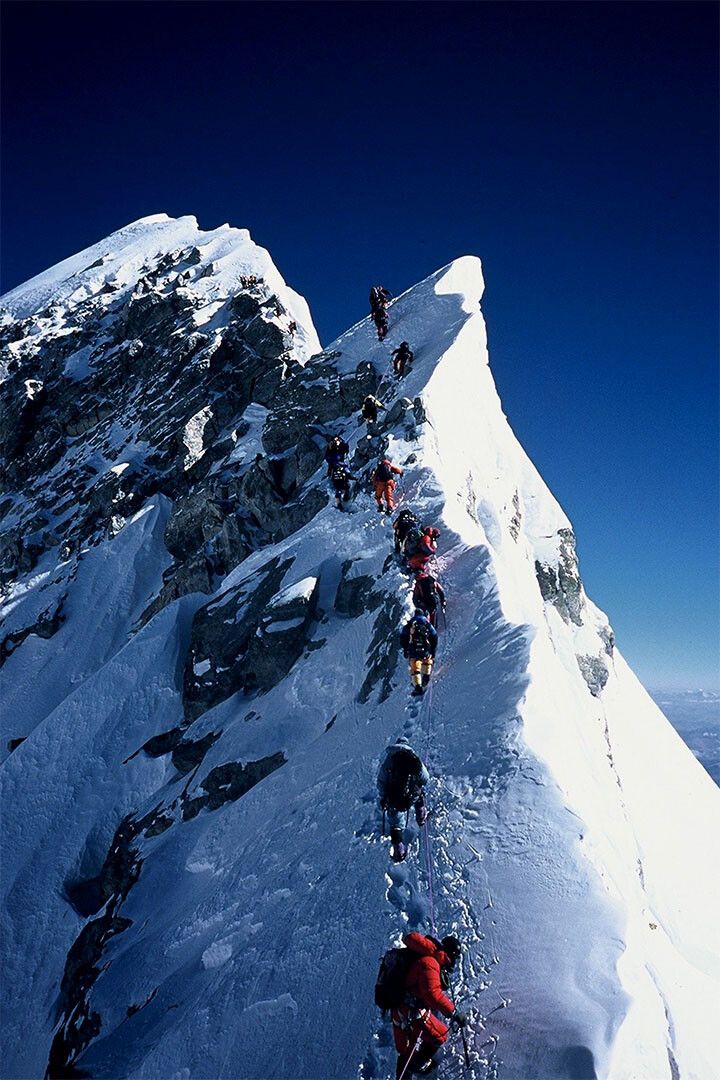 Snow At Everest Landscape Nature Painting Print Wall Home Decor Jigsaw Puzzle