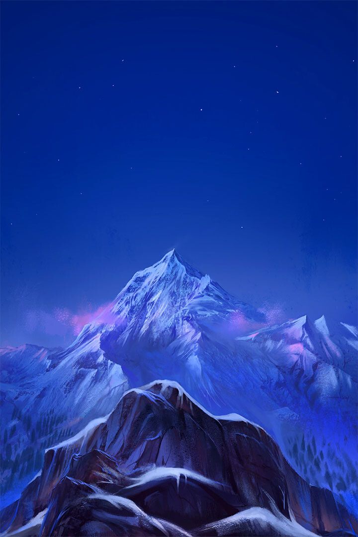 Snow At Everest Oil Paint Landscape Painting Jigsaw Puzzle