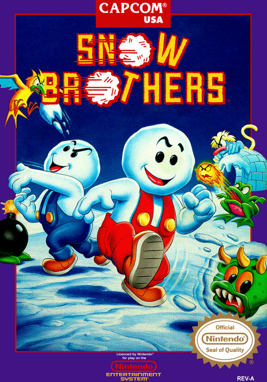Snow Brothers (Usa) Nes Print Poster