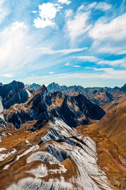 Snow Covered Andes Mountains Landscape Jigsaw Puzzle Jigsaw Puzzle