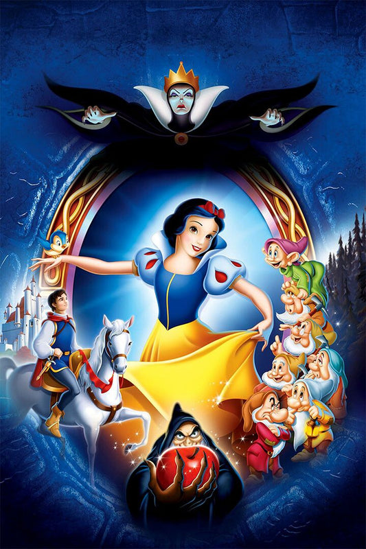 Snow White Animation Movie Print Jigsaw Puzzle