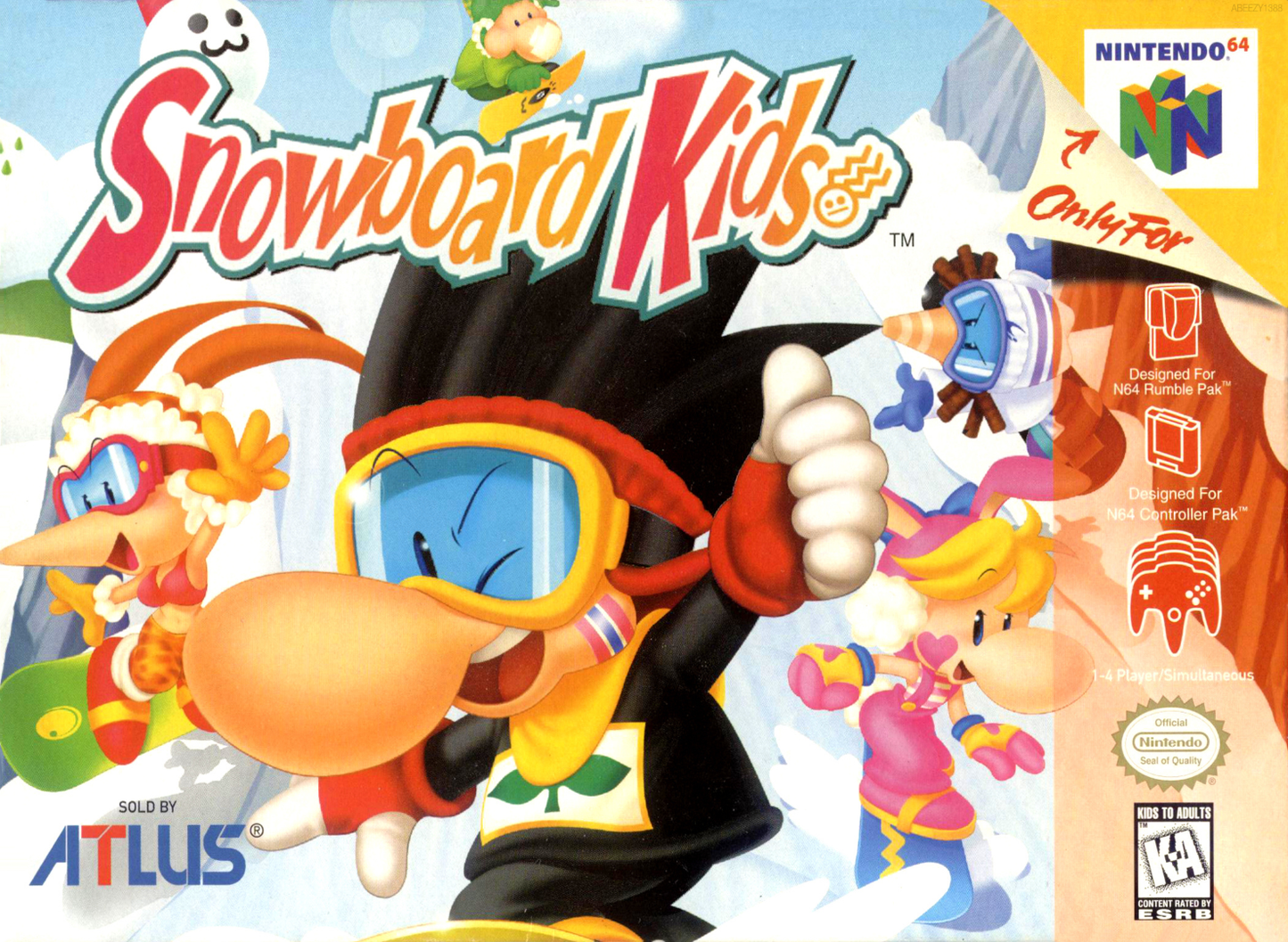 Snowboard Kids N64 Print Poster