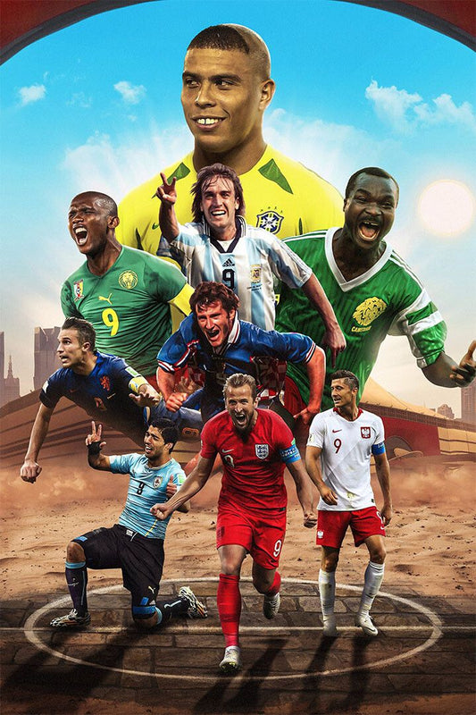 Soccer Number 9 Ronaldo Samuel Gabriel Roger Davor Jigsaw Puzzle