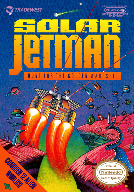 Solar Jetman Hunt For The Golden Warship (Usa) Nes Print Poster
