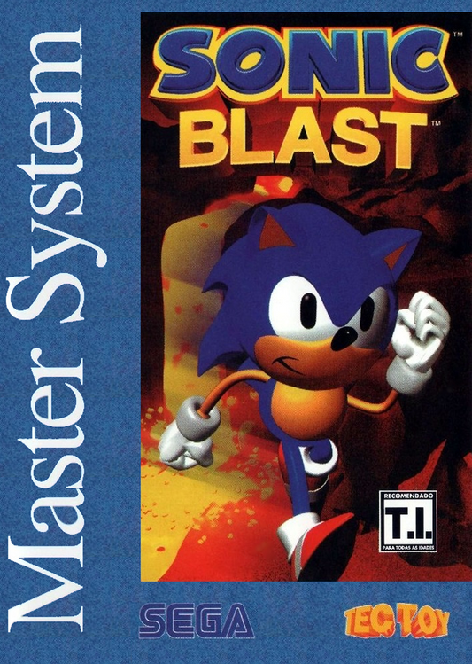 Sonic Blast Sega Master System Print Poster