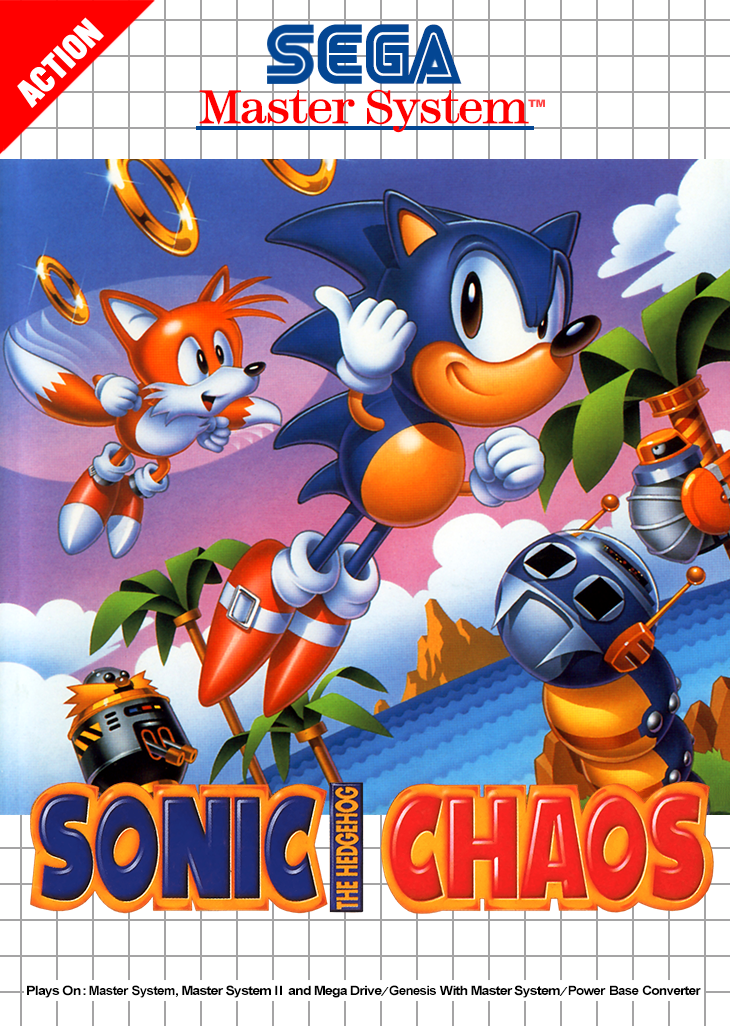 Sonic Chaos Sega Master System Print Poster