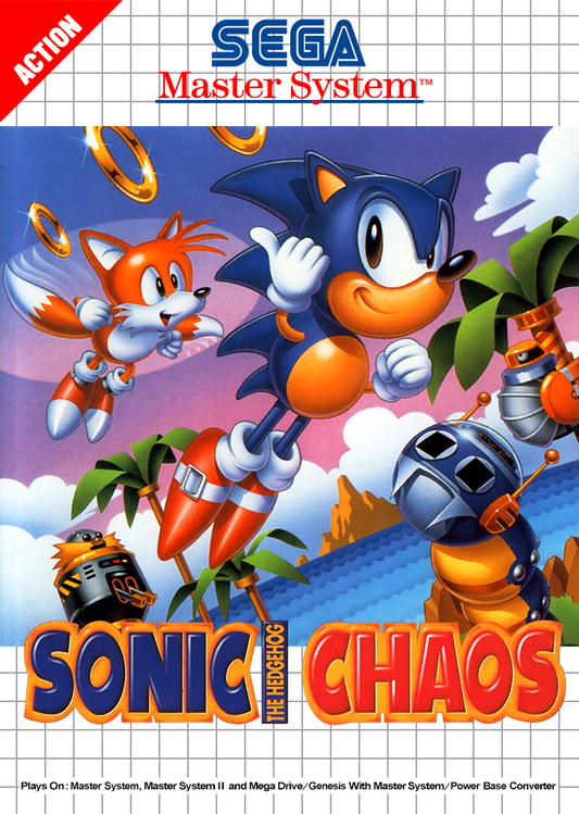 Sonic Chaos Sega Master System Print Poster