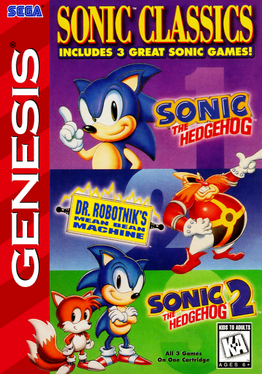 Sonic Classics (Usa) Genesis Print Poster