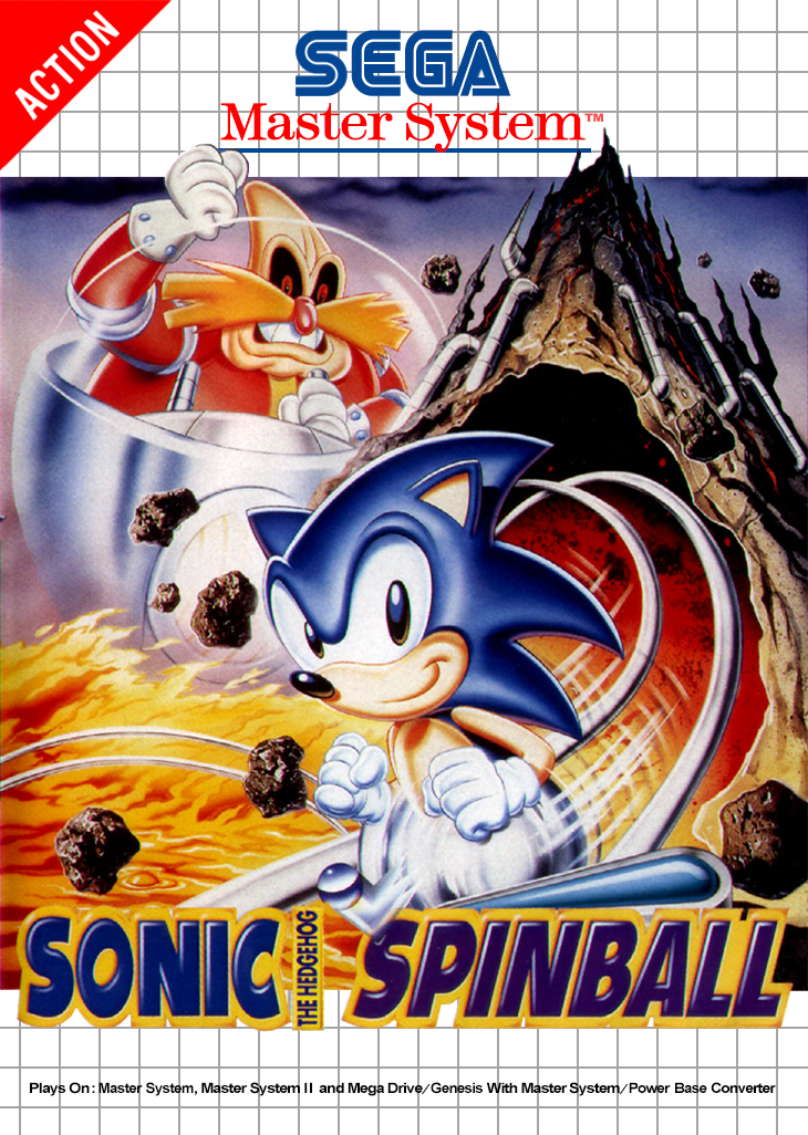 Sonic Spinball Sega Master System Print Poster