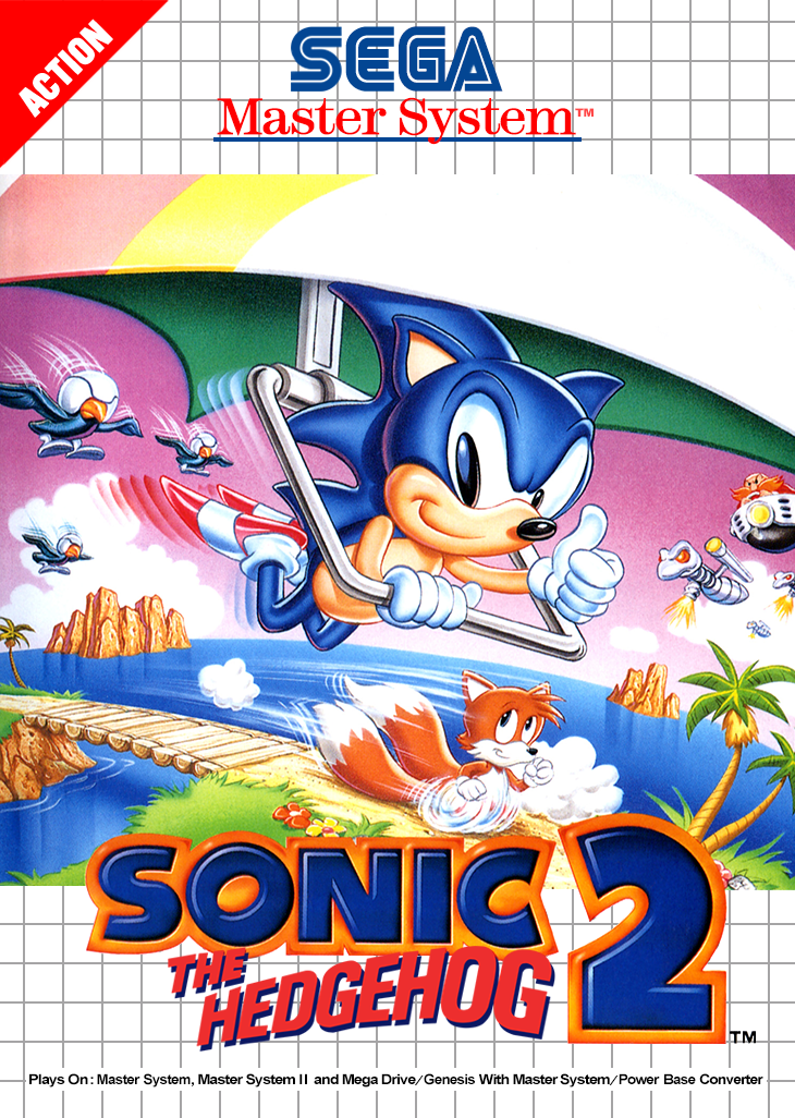 Sonic The Hedgehog 2 Sega Master System Print Poster