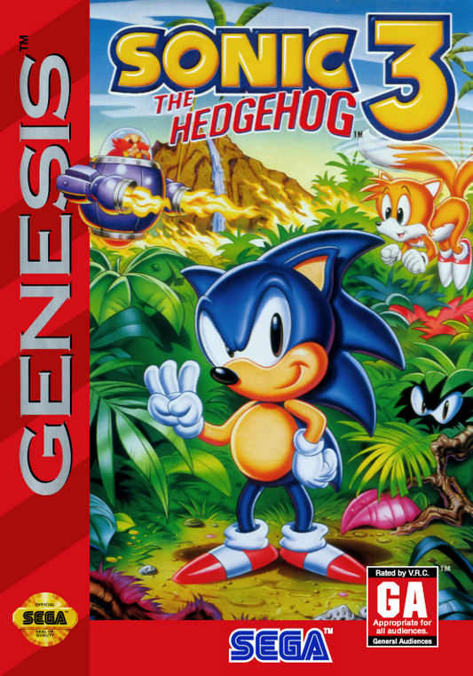 Sonic The Hedgehog 3 (Usa) Genesis Print Poster