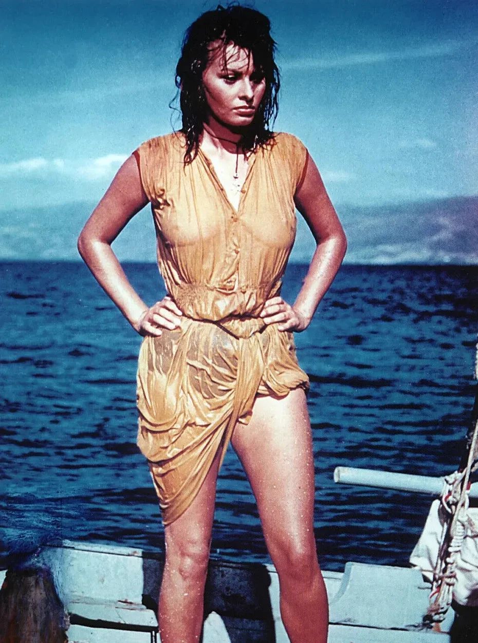 Sophia Loren In Movie The Boy On A Dolphin Publicity 300 Piece Jigsaw Puzzle