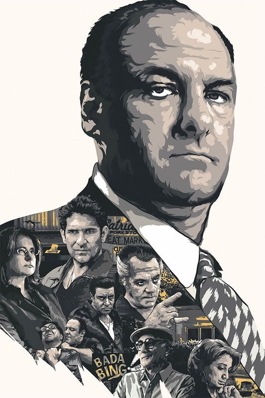 Sopranos Movie Tv Show Crime Drama Painting Print Jigsaw Puzzle