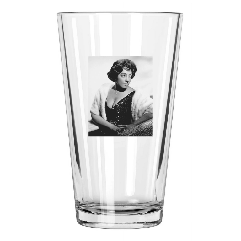 Soul Singer Carmen Mcrae Photo Jazz Music R&B Pint Beer Drinking Glass