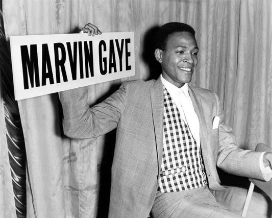Soul Singer Marvin Gaye Glossy Keychain Musical Motown Print Portrait 1