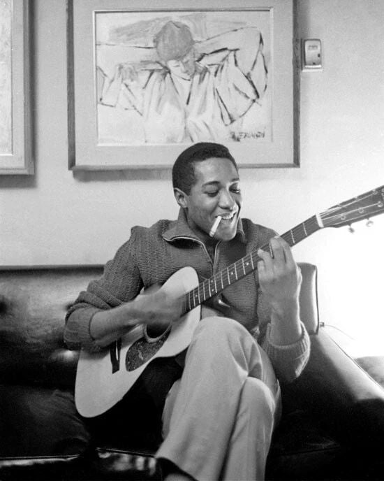 Soul Singer Sam Cooke Glossy Magnet Musical Print Guitar Magnet