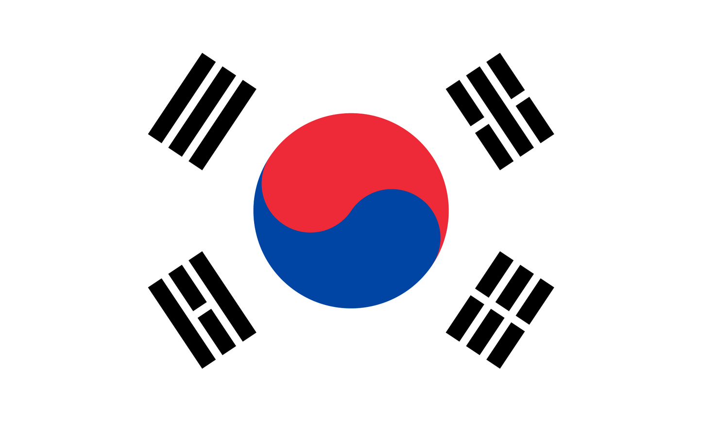 South Korea Flag Keychain