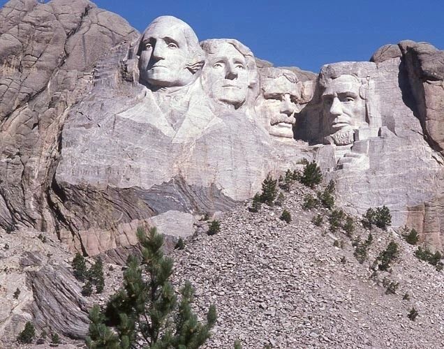 South Dakota Mount Rushmore Memorial Glossy Magnet Print Magnet 1