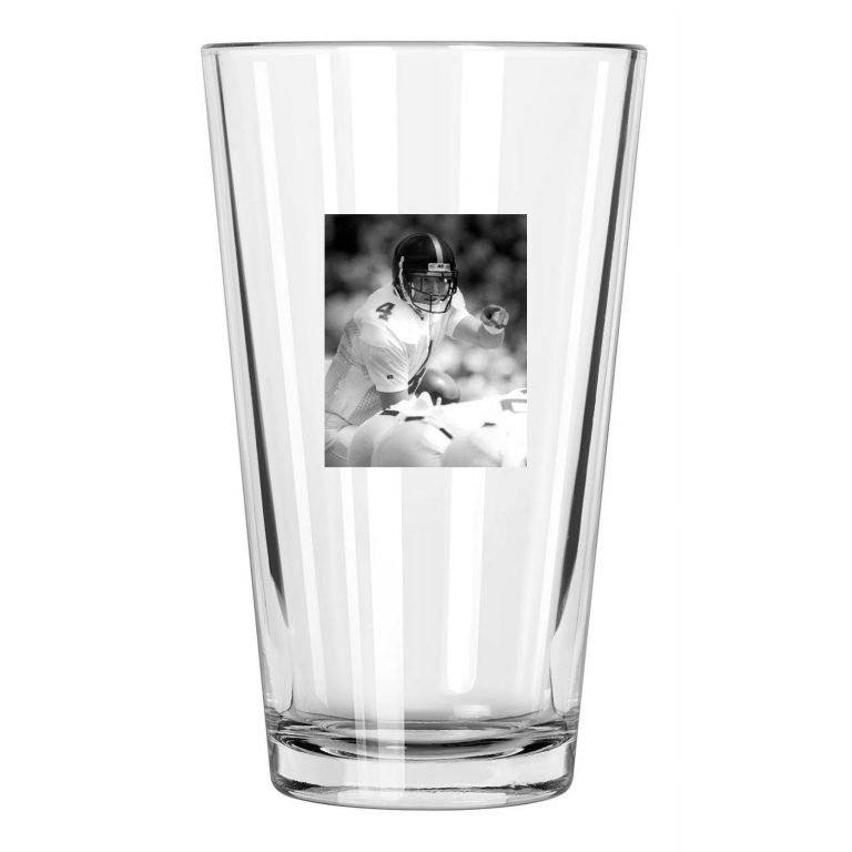 Southern Mississippi Brett Favre Photo College Football Pint Beer Drinking Glass