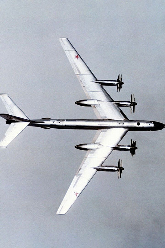 Soviet Tu95 Beard Strategic Bomber Aircraft Jigsaw Puzzle