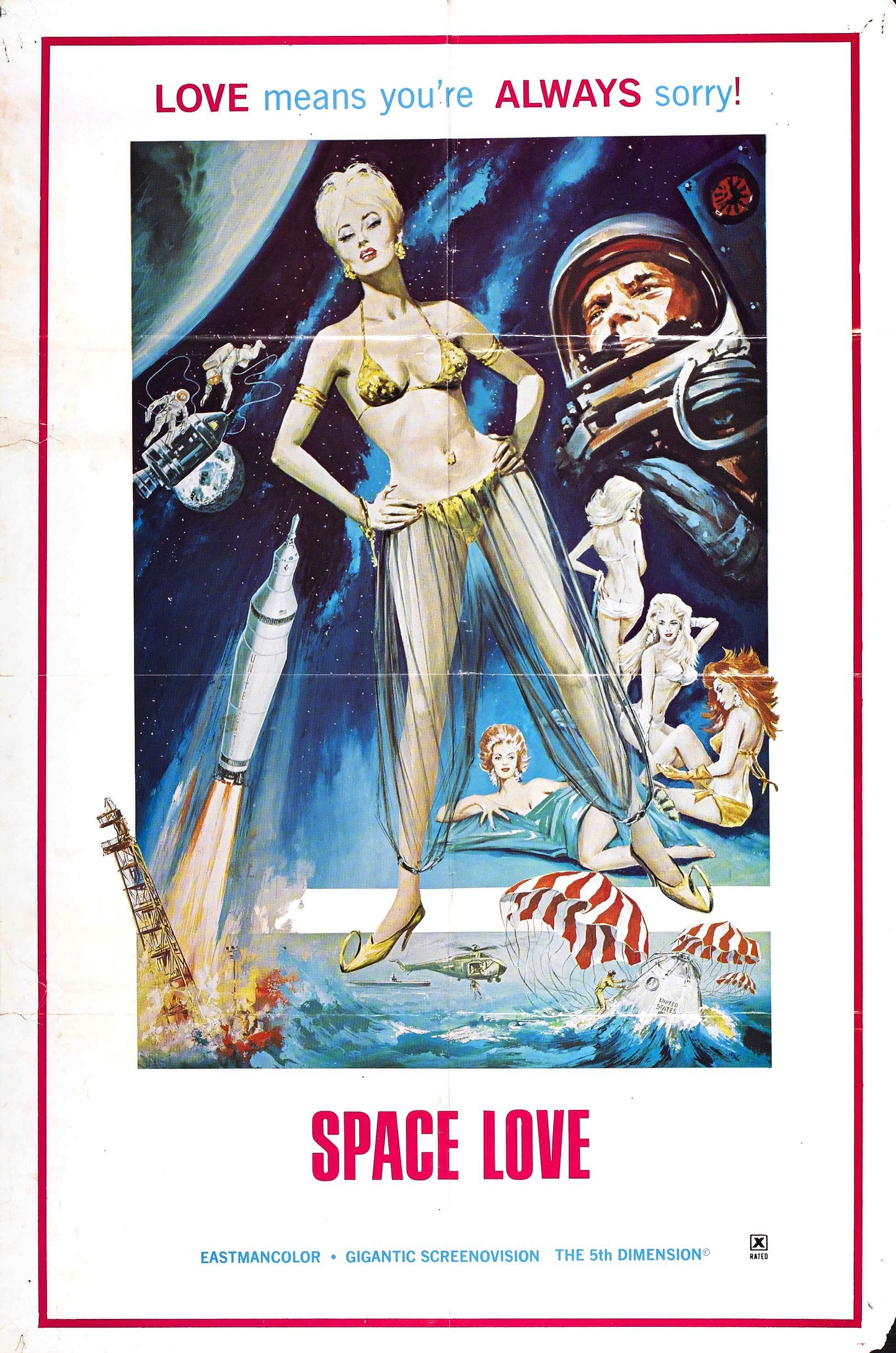 Space Love 01 Movie Magnet