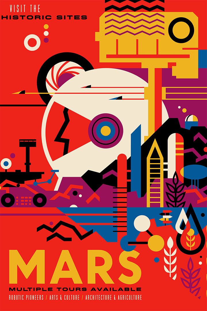 Space Travel Modern Science Collage Technology Jigsaw Puzzle