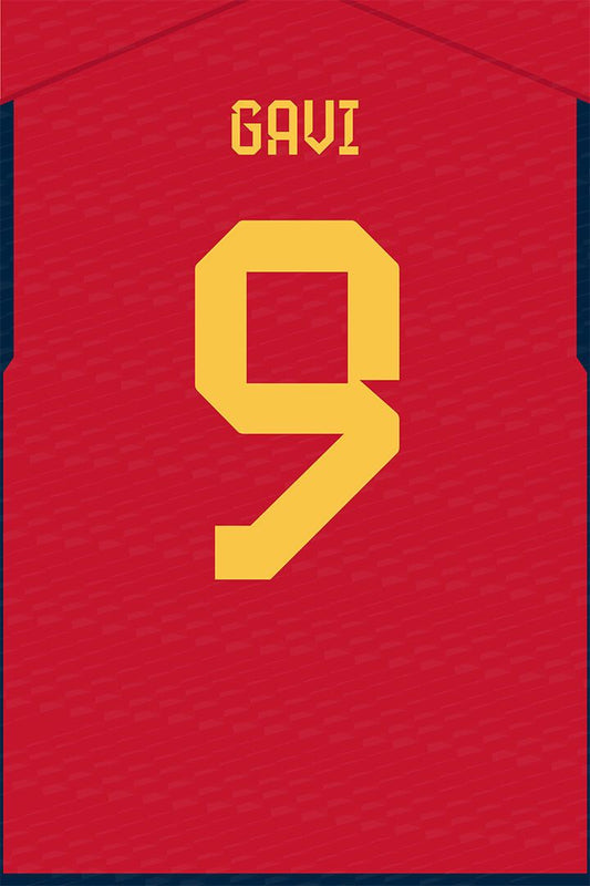 Spain #9 Gavi World Soccer Championship Jigsaw Puzzle