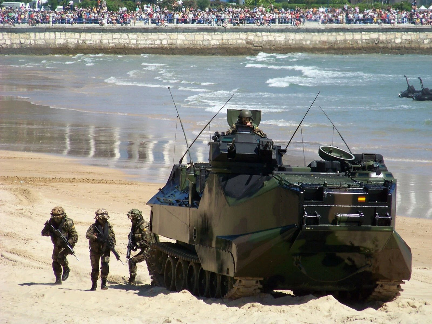 Spanish Marines Aav 7 Amphibious Vehicle Military Poster Picture Photo Print