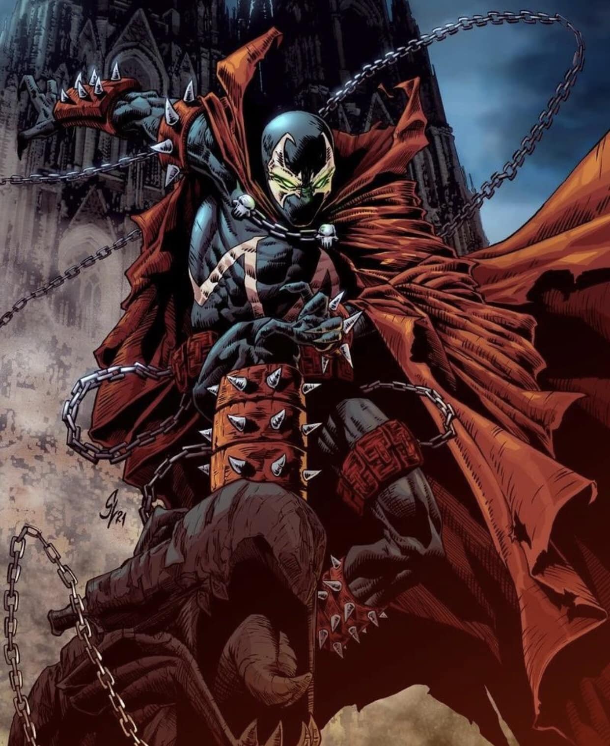 Spawn Comic Character Action Scene Jigsaw Puzzle