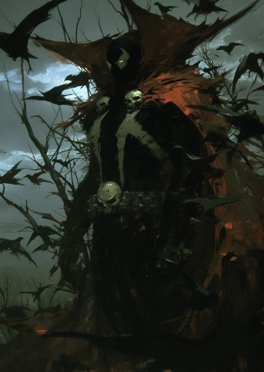 Spawn Cloaked Dark Caped Character 2849 Print Poster